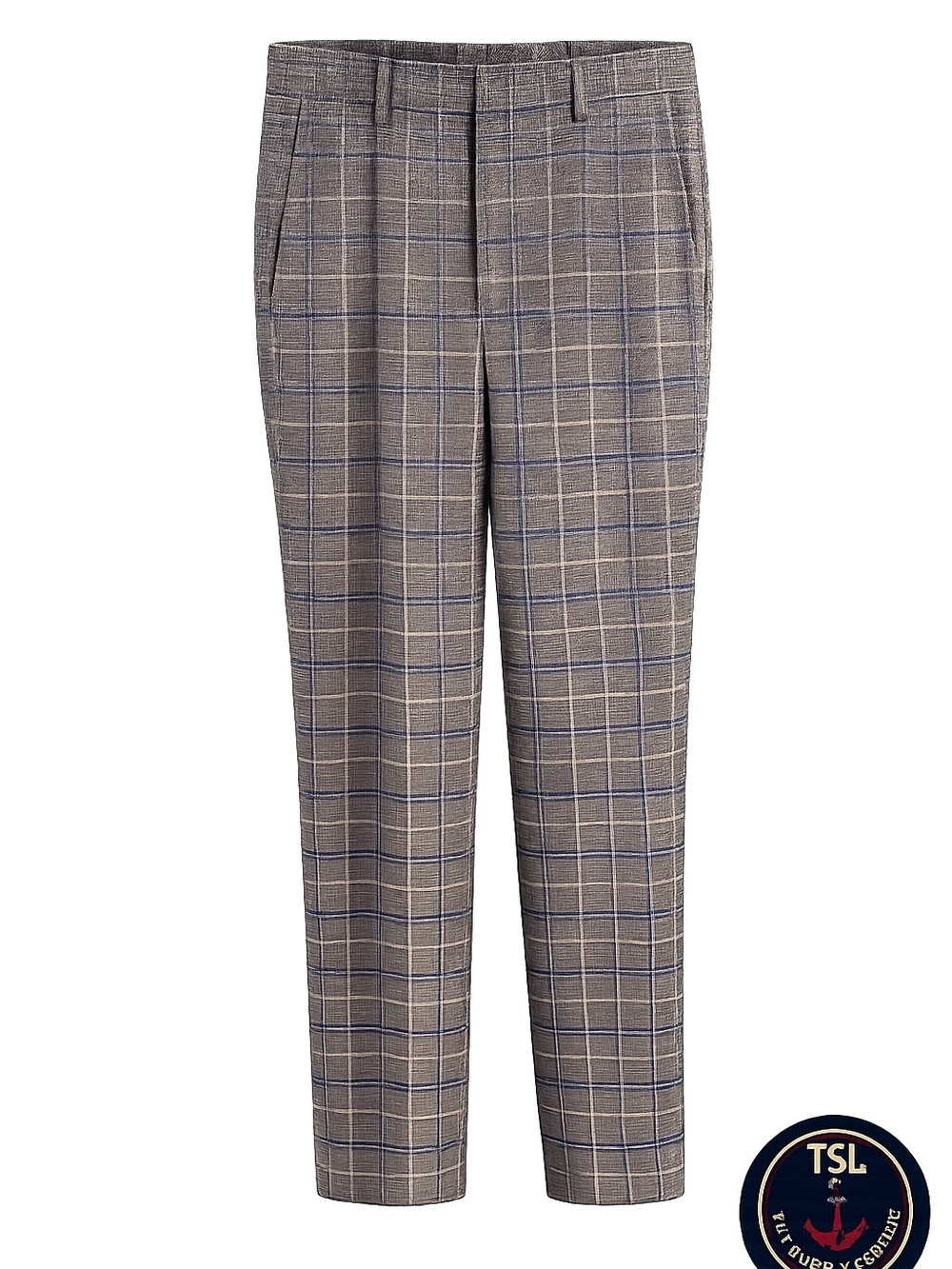 Nine West Women’s 12 Long Plaid Tapered Dress Pants High Rise NWT